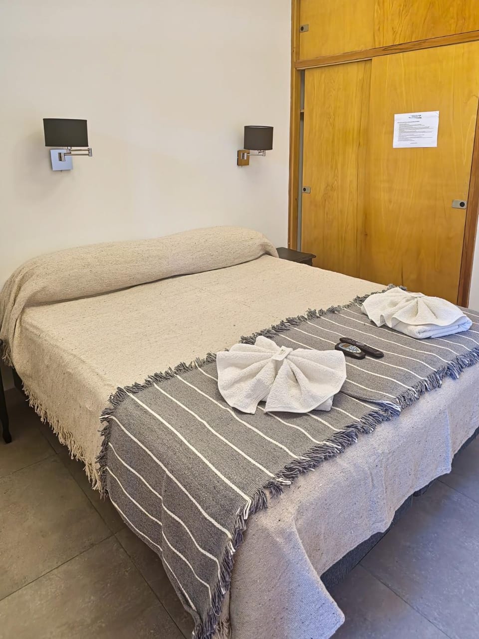 Bed, Photo of the whole room, Bedroom, towels, wardrobe