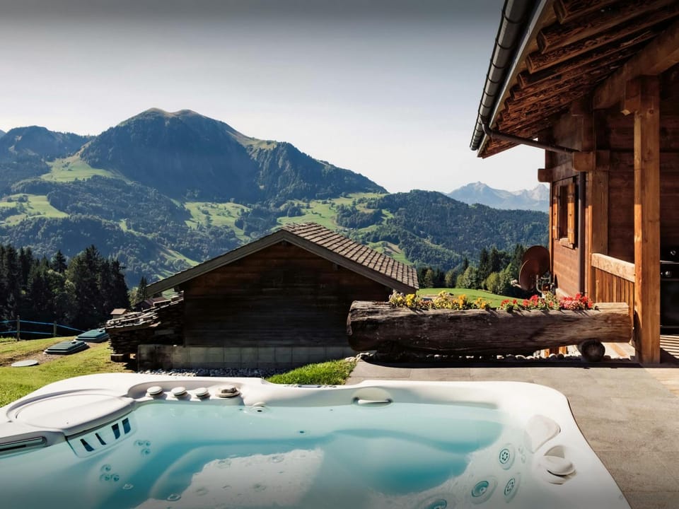 Day, Natural landscape, Summer, Hot Tub, Mountain view