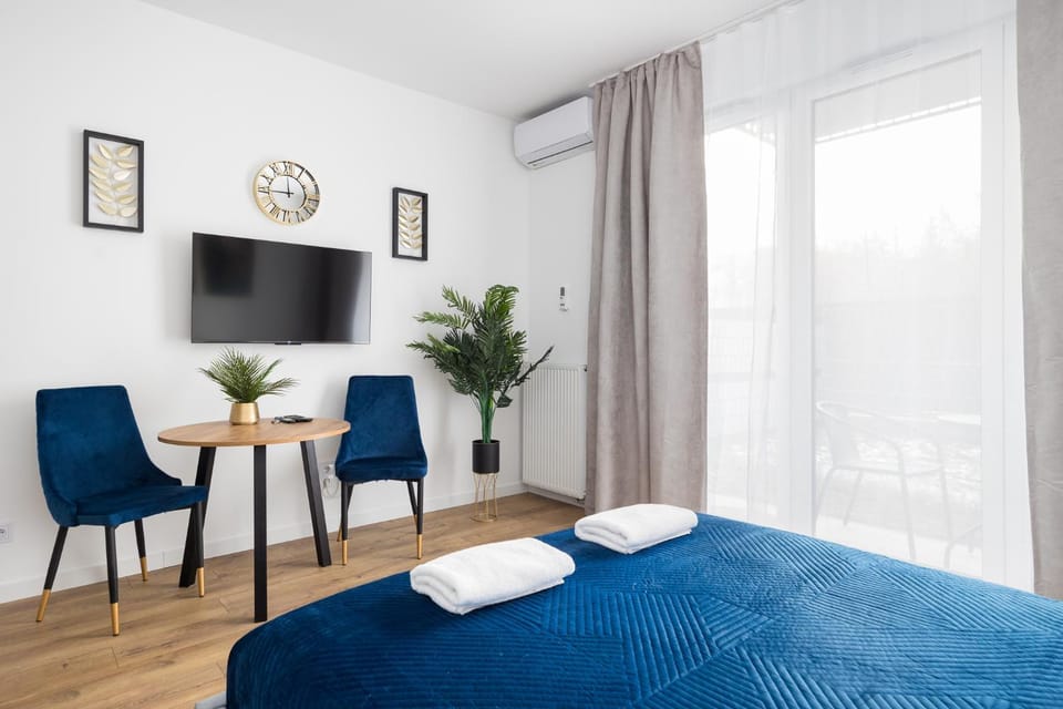 Bed, TV and multimedia, Photo of the whole room, Bedroom, towels, air conditioner