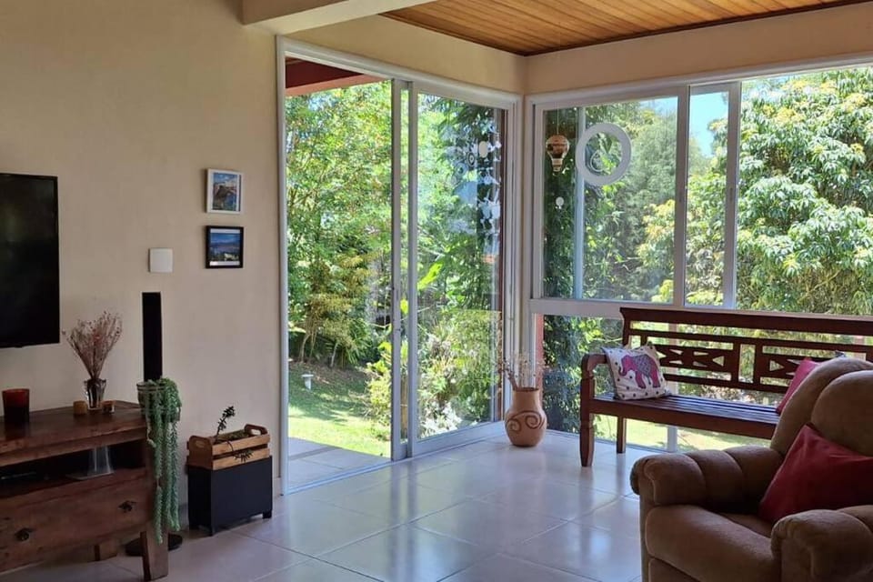 TV and multimedia, Living room, Evening entertainment, Garden view