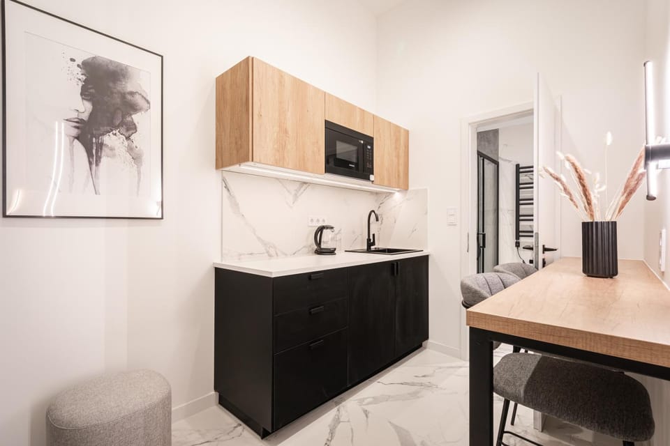 Kitchen or kitchenette, Seating area, Dining area, heating, minibar, oven