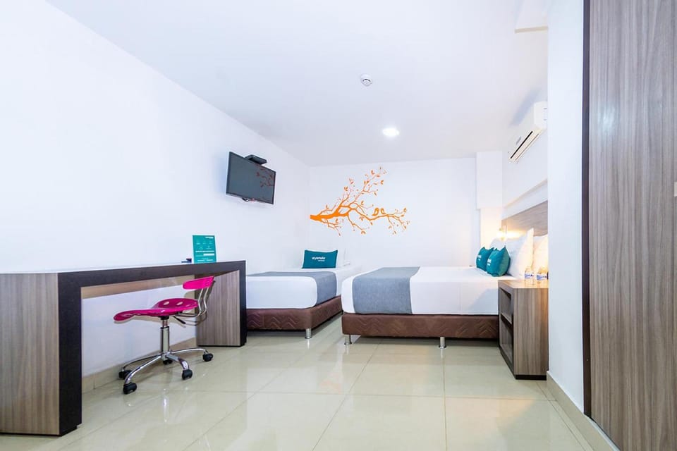 Bed, Photo of the whole room, air conditioner