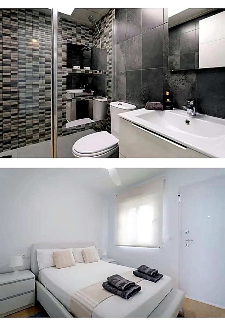 Bed, Bathroom, Bedroom
