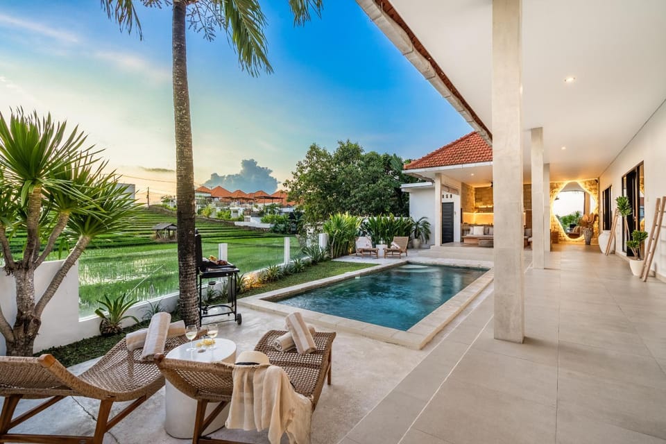 View (from property/room), Swimming pool, Sunset