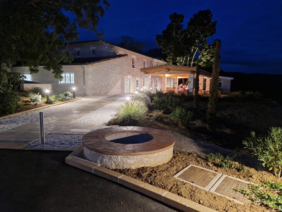 Property building, Night, Street view