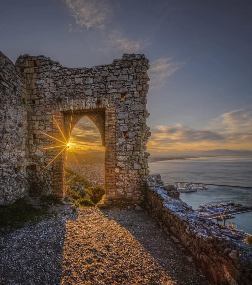 Nearby landmark, Natural landscape, Landmark view, Sunrise