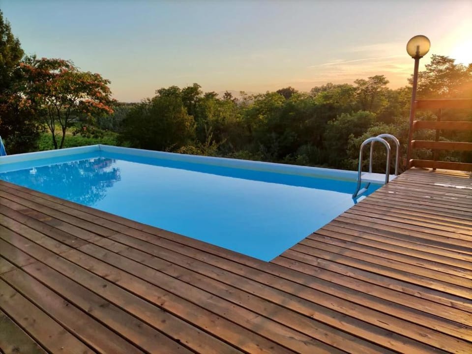 Swimming pool, Swimming pool, Sunset