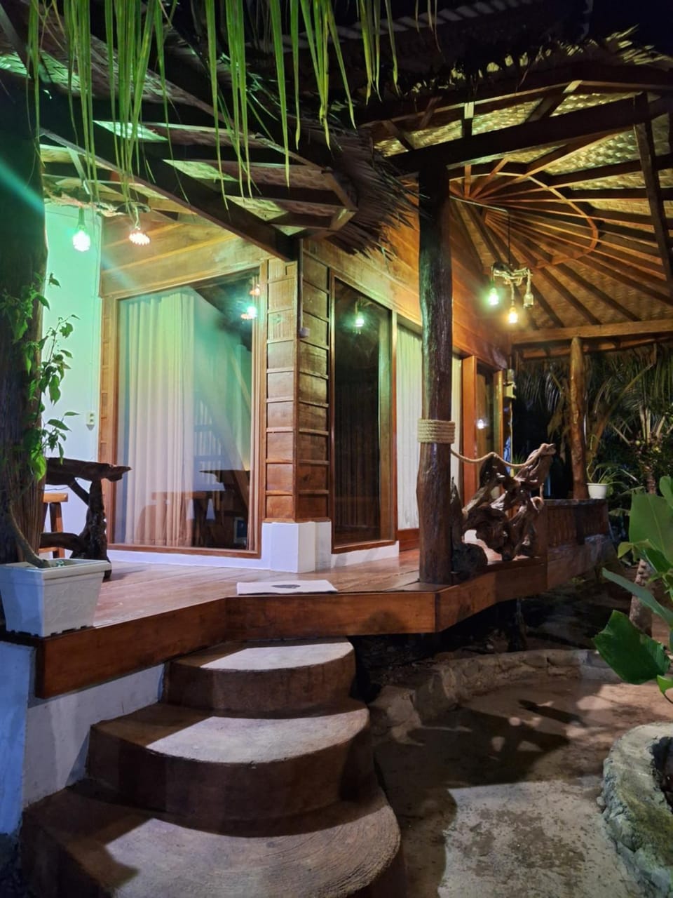 Night, Garden, Balcony/Terrace, Garden view
