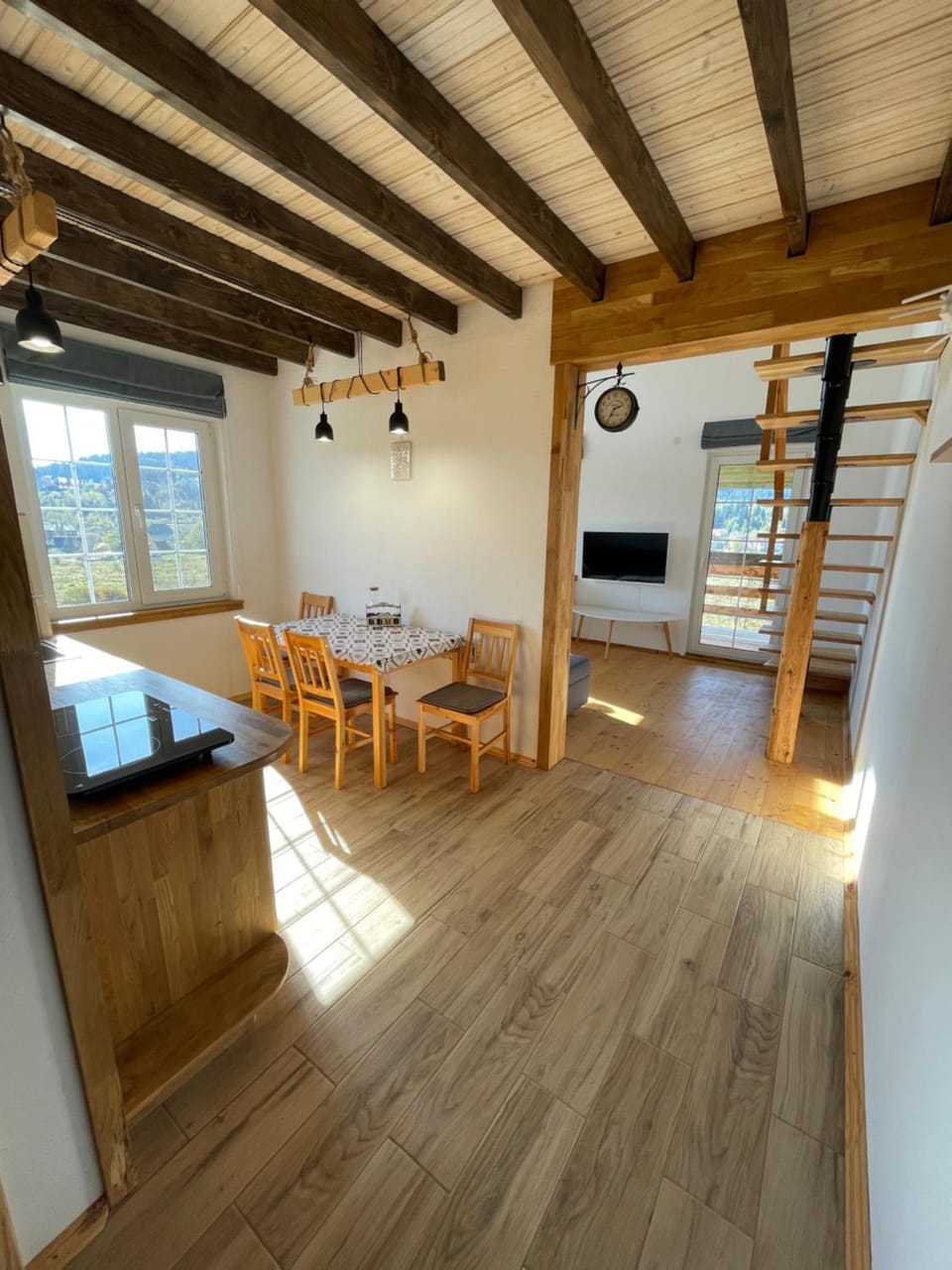 Communal lounge/ TV room, TV and multimedia, Kitchen or kitchenette, Living room, Seating area, Dining area