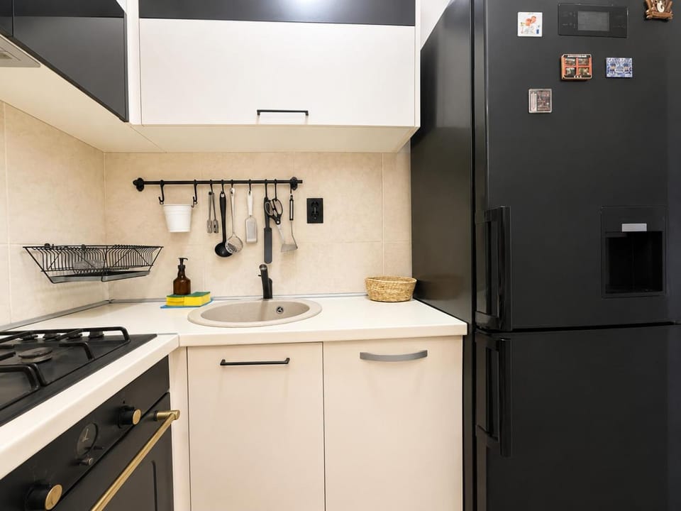 Kitchen or kitchenette, dishwasher, oven
