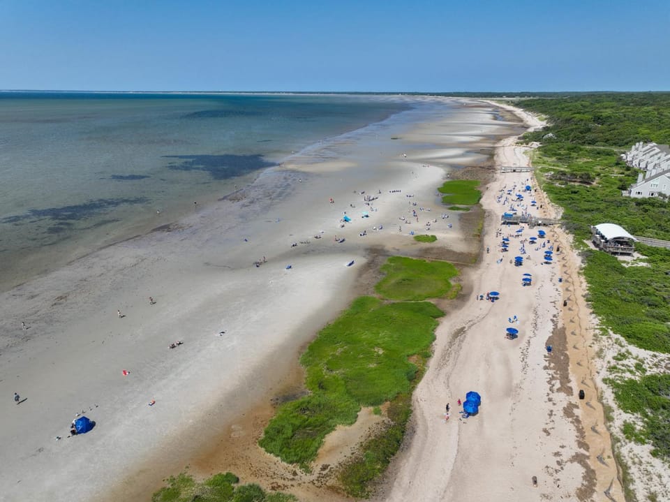 Just a few steps to Ellis Landing Beach House in Brewster