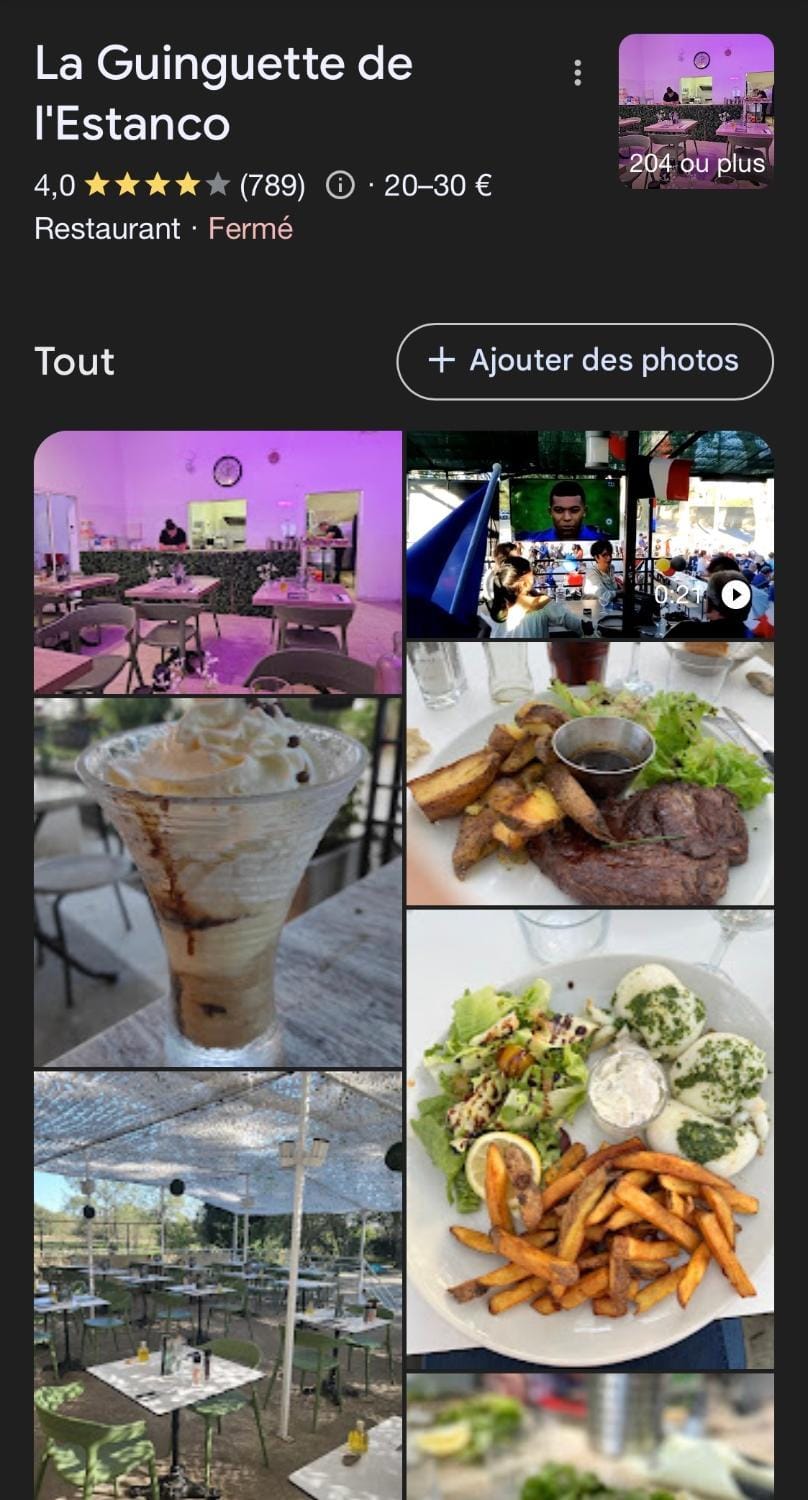 Restaurant/places to eat