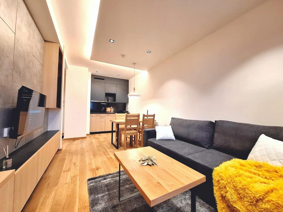 Kitchen or kitchenette, Living room, Dining area