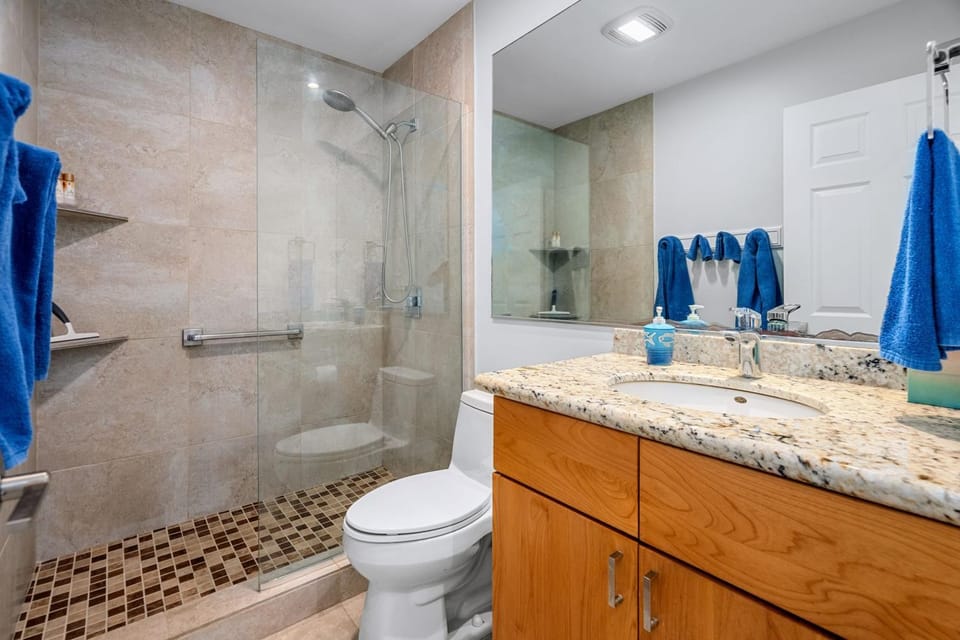 Shower, Toilet, Bathroom, towels