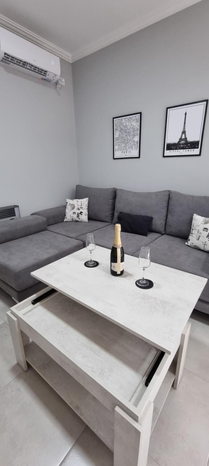 Living room, air conditioner