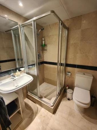 Shower, Toilet, Bathroom, towels