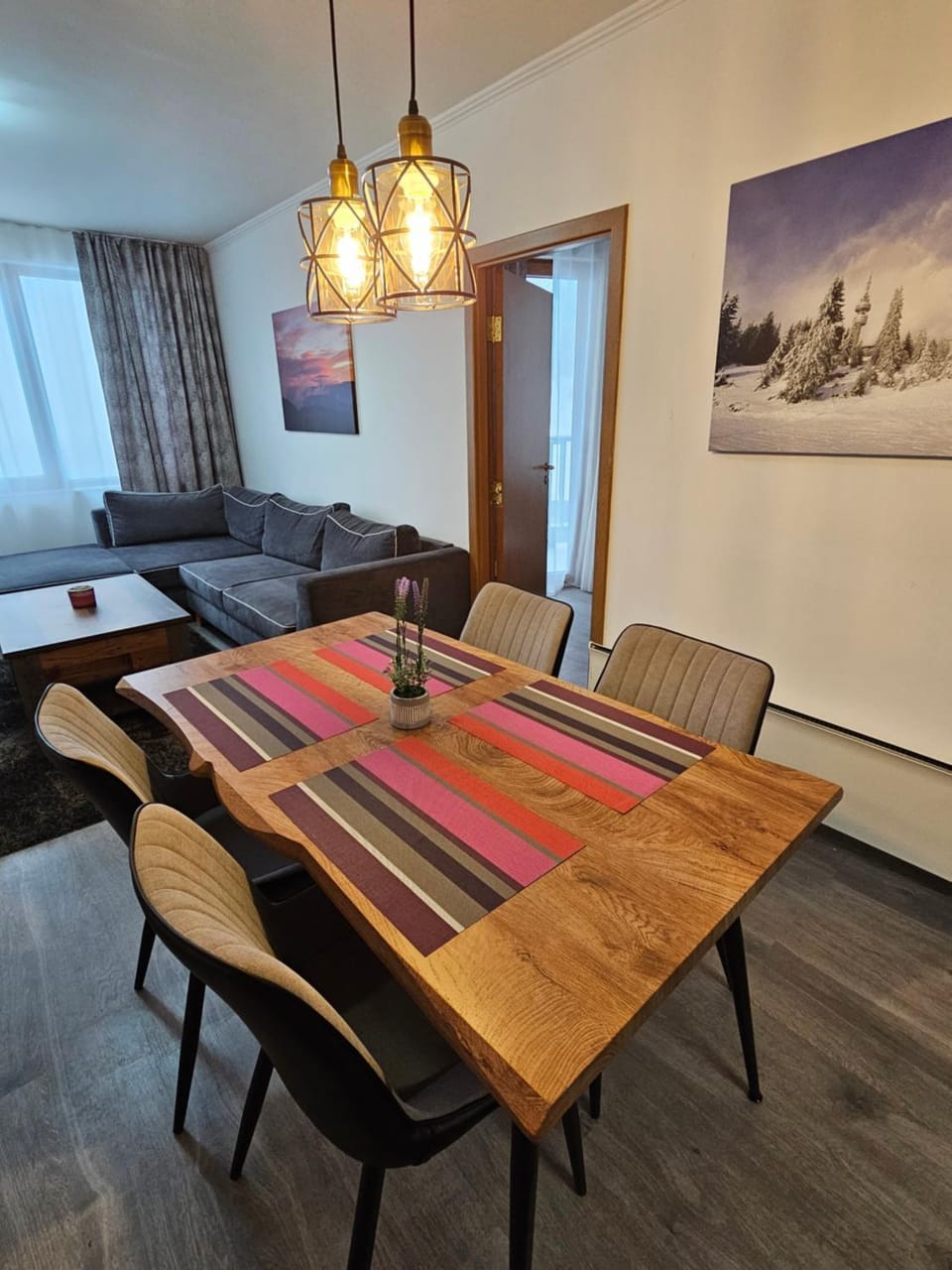 Living room, Seating area, Dining area