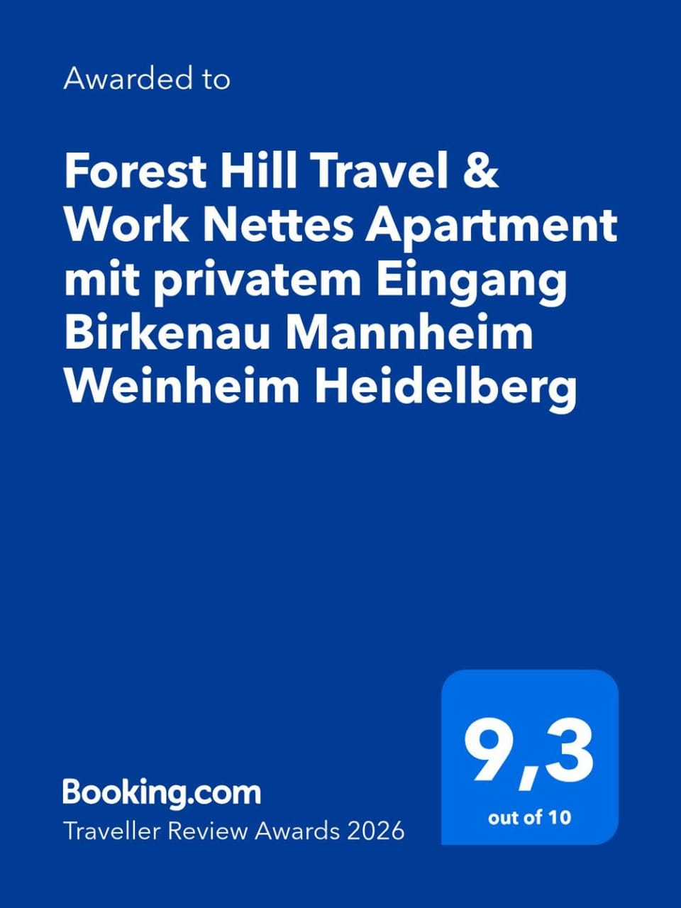 Forest Hill Air Conditioning Travel & Work Apartment mit privatem Eingang Birkenau Mannheim Weinheim Heidelberg Apartment in Hesse