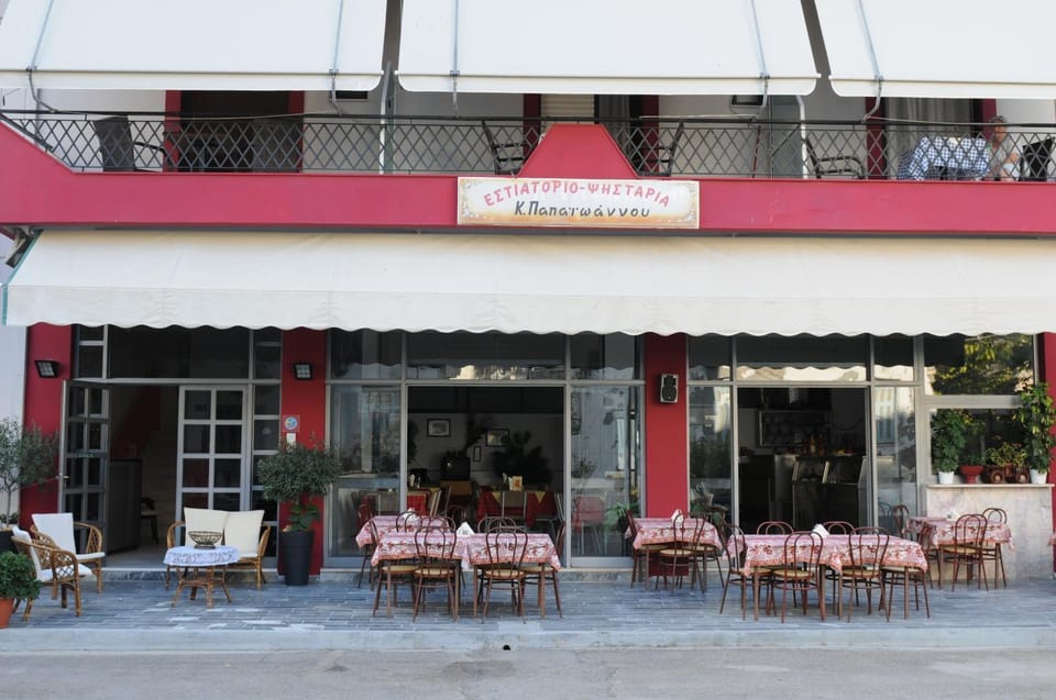 Restaurant/places to eat, Facade/entrance, Property logo or sign, Bird's eye view