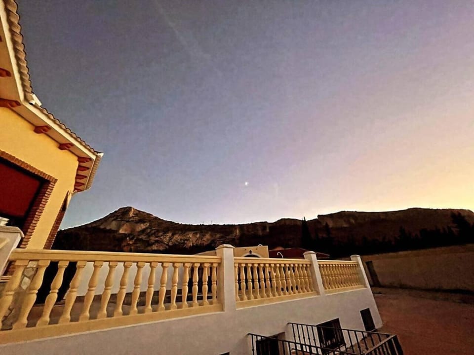 Property building, Patio, Day, Natural landscape, View (from property/room), Balcony/Terrace, Mountain view