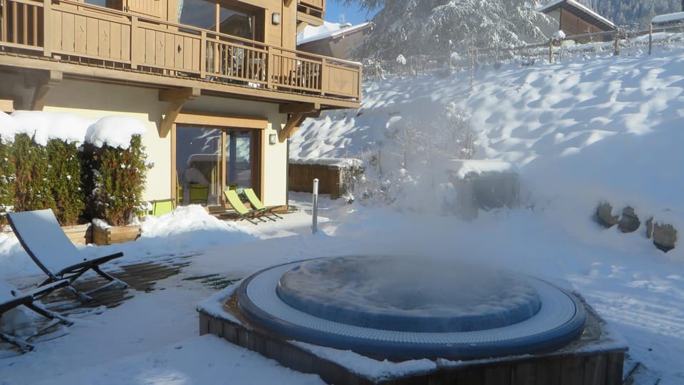 Natural landscape, Winter, Hot Tub
