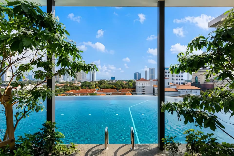 Property building, City view, Pool view, Swimming pool