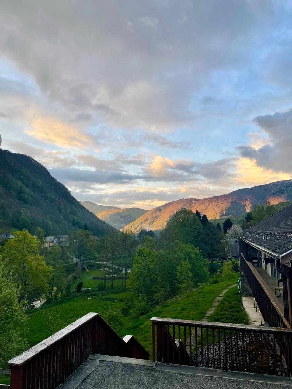 Natural landscape, Mountain view, Sunset
