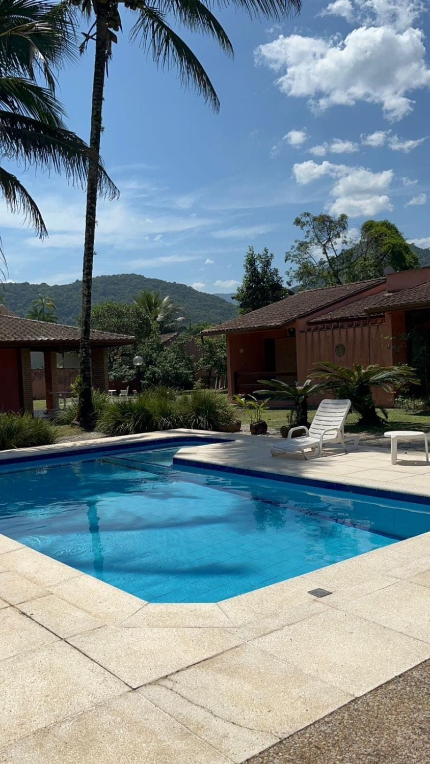 Facade/entrance, Natural landscape, Mountain view, Pool view, Swimming pool, sunbed
