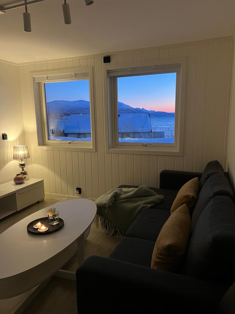 Natural landscape, Living room, Seating area, Mountain view, Sea view