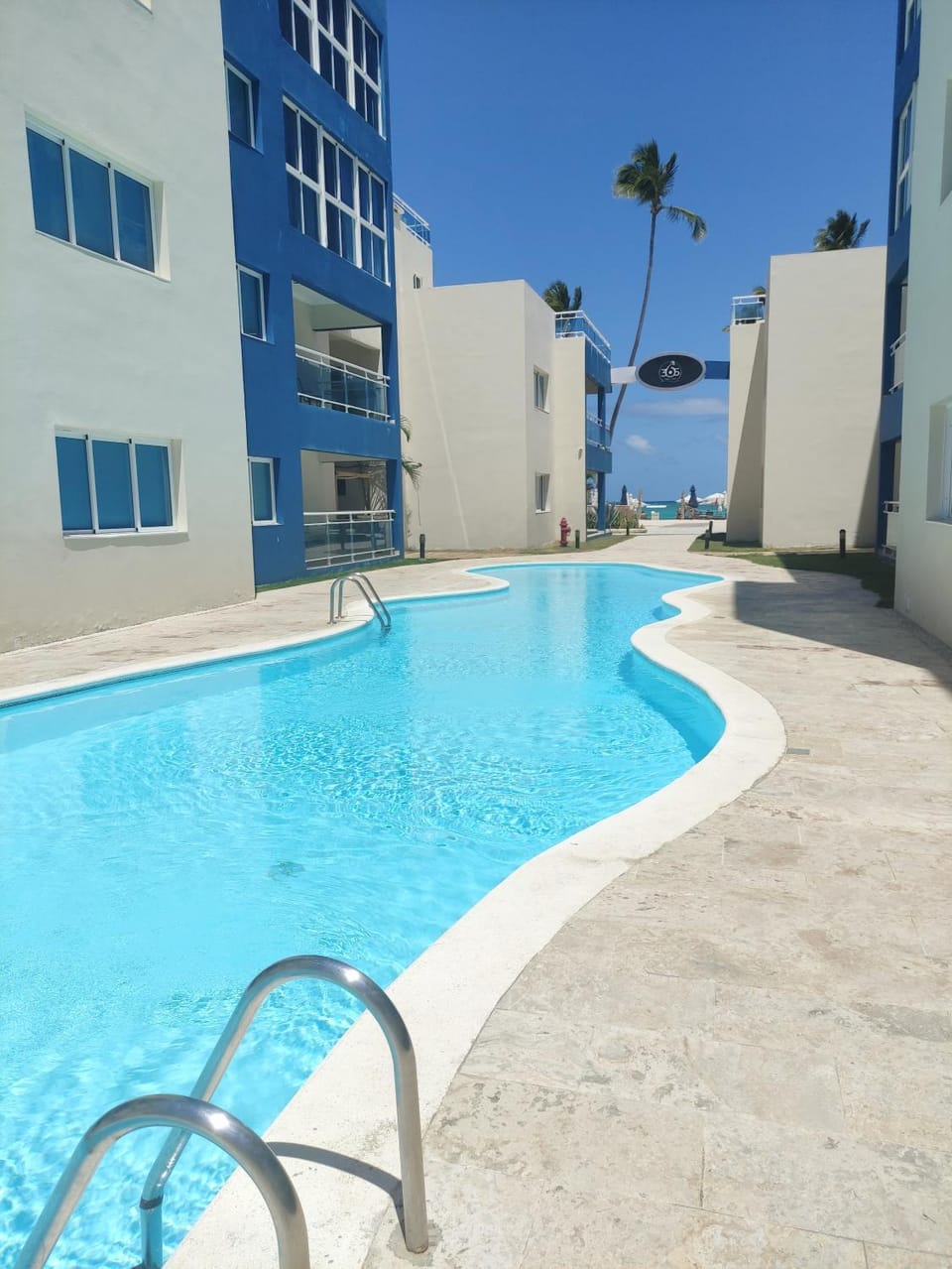 Property building, Pool view, Swimming pool