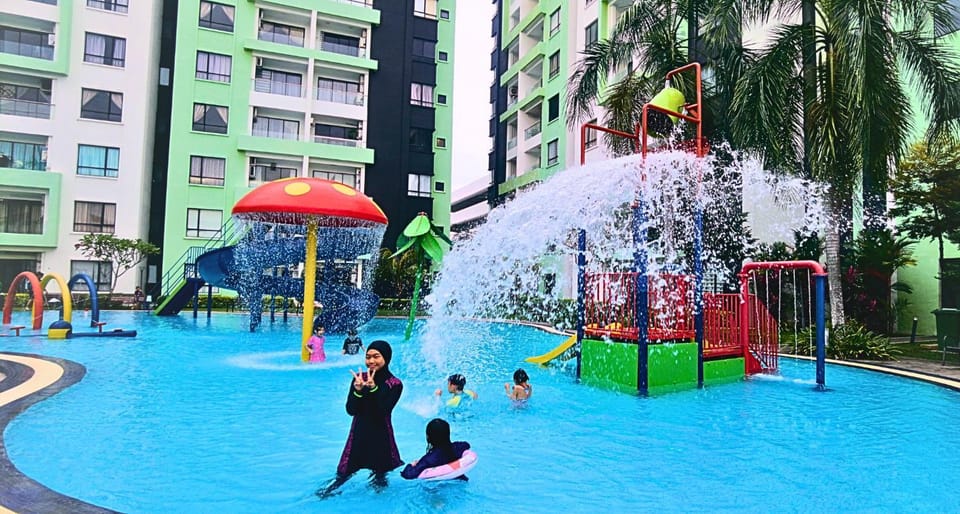 Children play ground, Aqua park, Pool view, Swimming pool