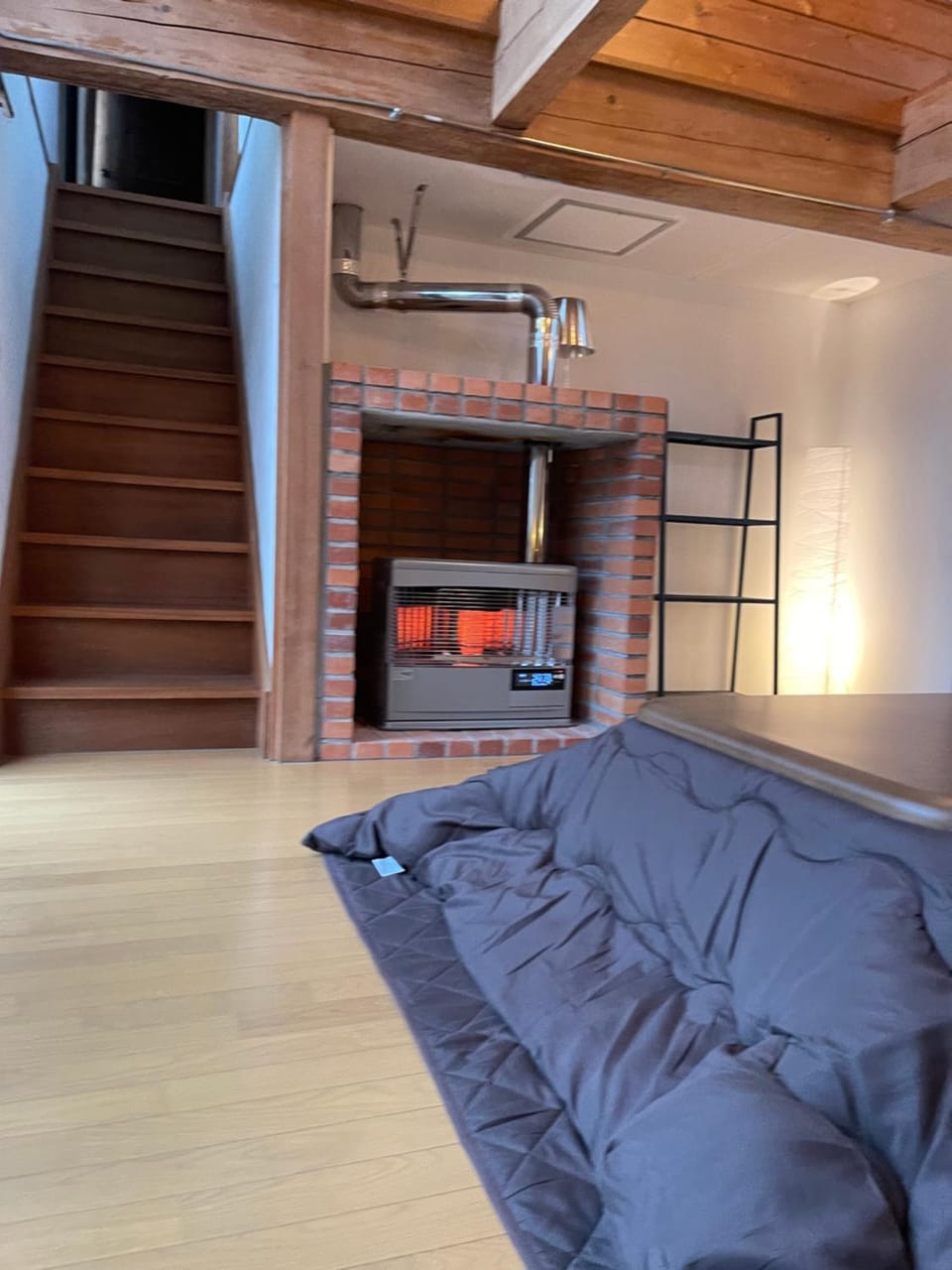 Living room, fireplace