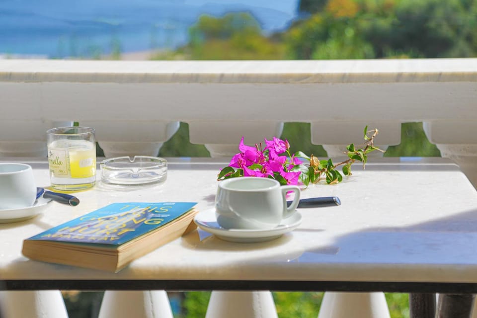 Day, Natural landscape, View (from property/room), Balcony/Terrace, Decorative detail, Dining area, Sea view