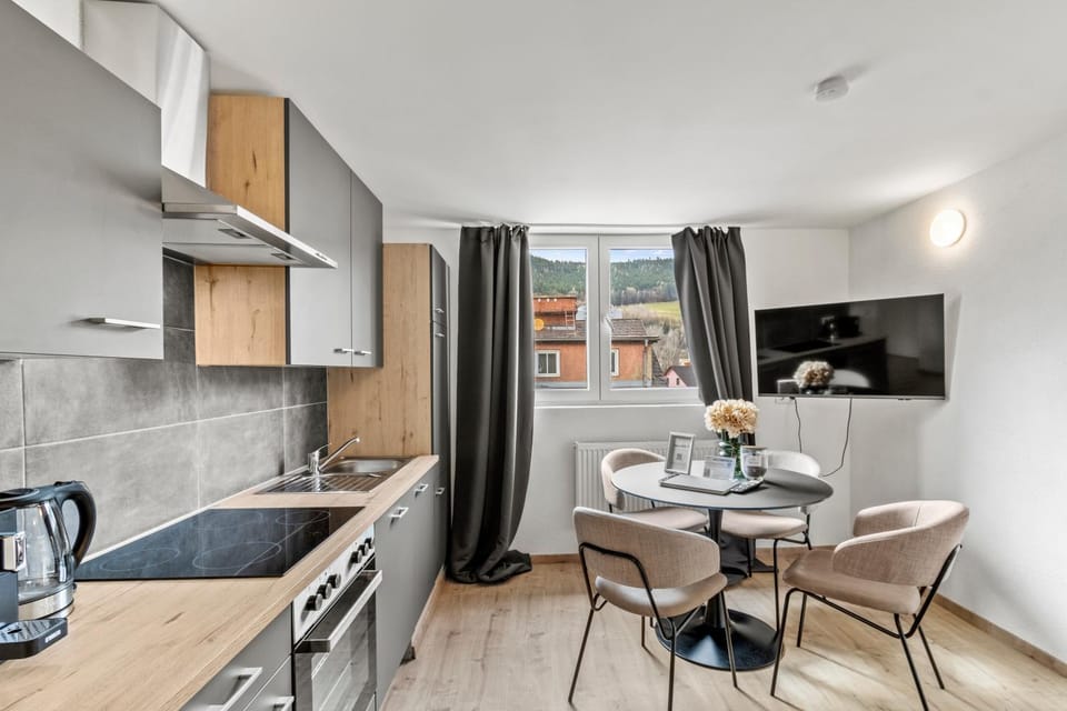TV and multimedia, Kitchen or kitchenette, Living room, Seating area, Dining area, minibar, oven, pet friendly, stove
