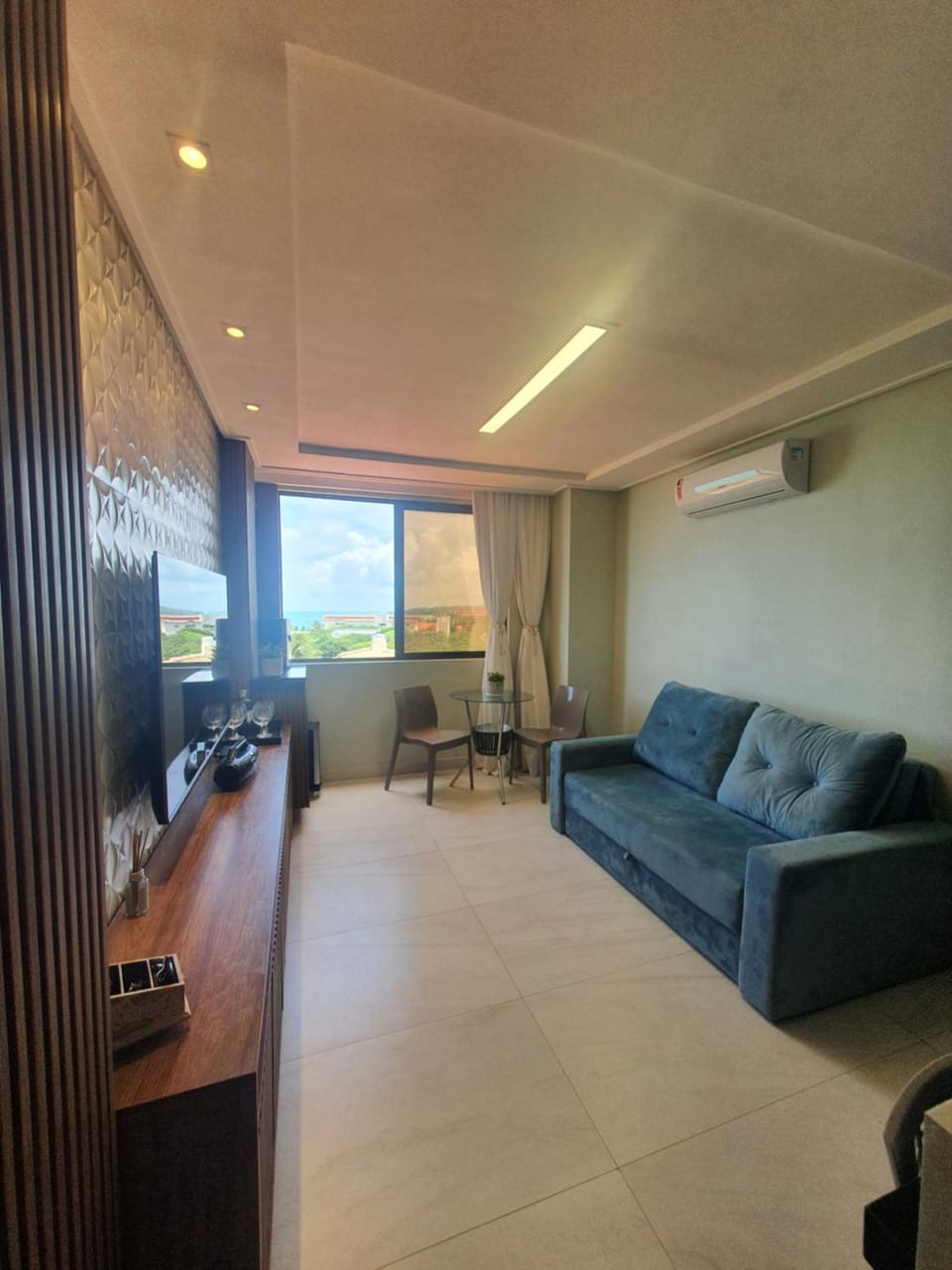Living room, Sea view, Sea view, air conditioner