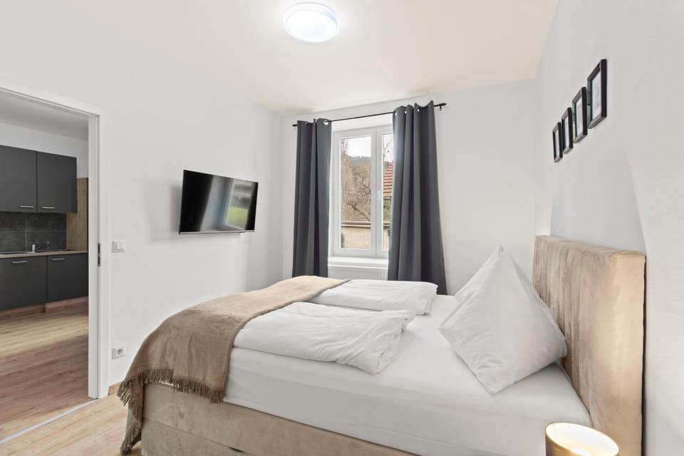 Bed, TV and multimedia, Photo of the whole room, Bedroom