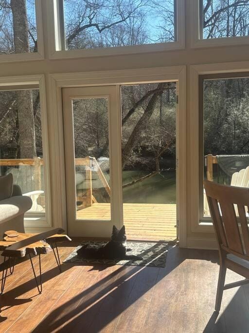 Garden, Living room, Seating area, Garden view, River view, River view