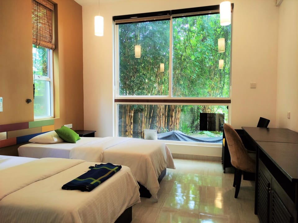 Bed, View (from property/room), Bedroom, Facility for disabled guests