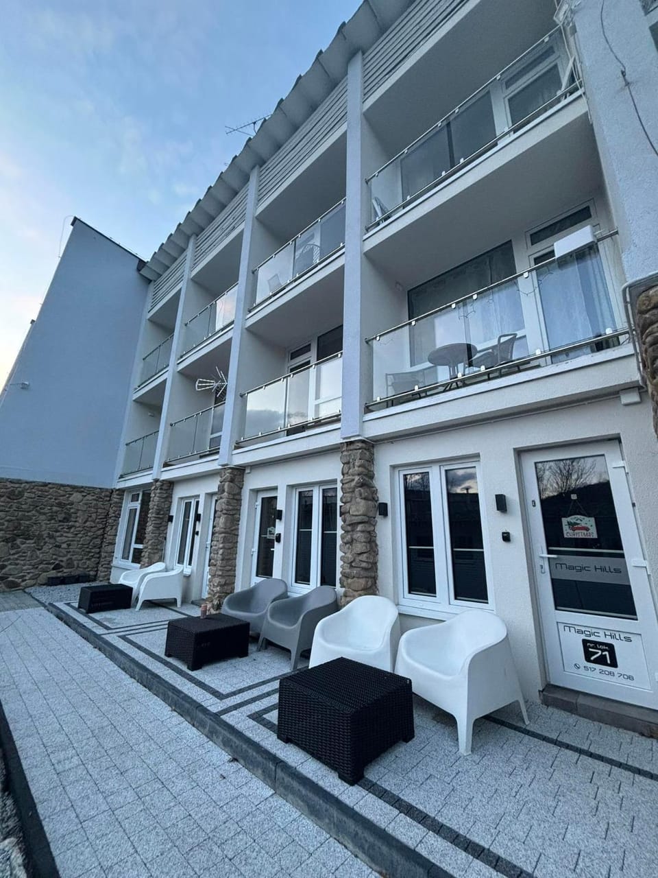 Property building, Patio, View (from property/room), Balcony/Terrace, Seating area