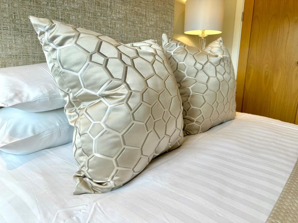 Bed, Decorative detail, Bedroom