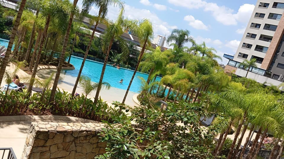 Property building, Spring, Day, Natural landscape, Garden, Garden view, Pool view, Swimming pool