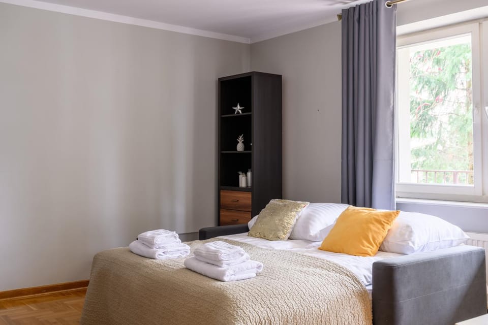 Bed, Living room, Photo of the whole room, towels