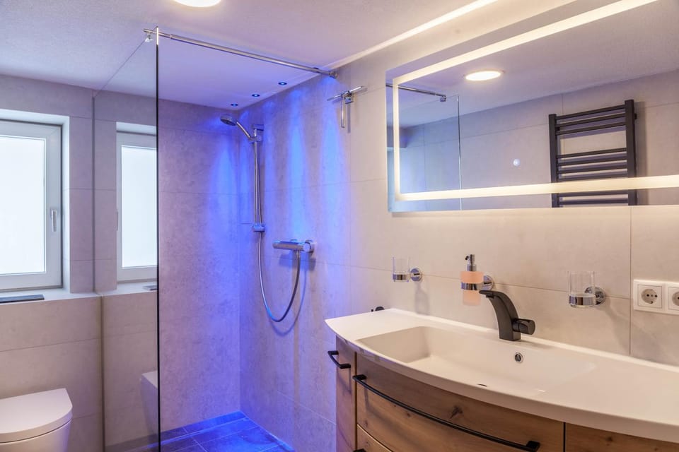 Bathroom, Living room