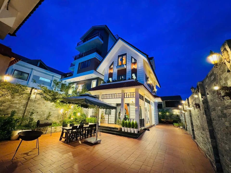 Property building, Patio, Night