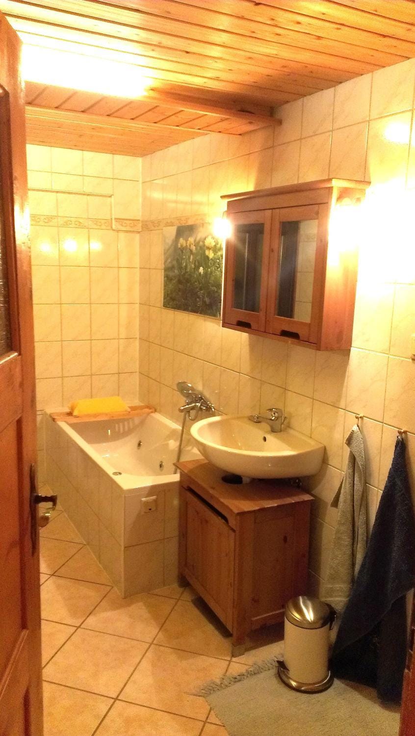 Bathroom, Living room
