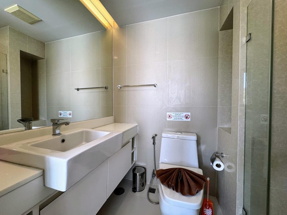 Toilet, Bathroom, towels
