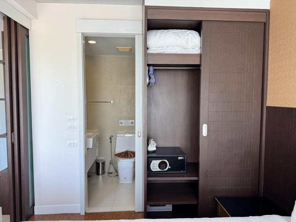 Toilet, safe, wardrobe