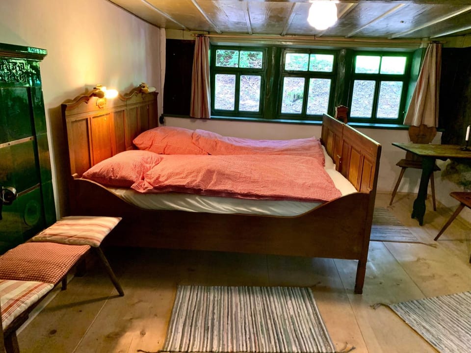 Property building, Living room, Bedroom
