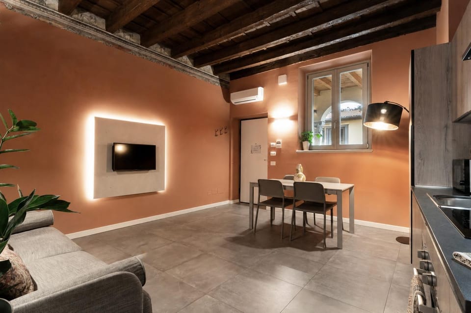 Kitchen or kitchenette, Living room, Dining area