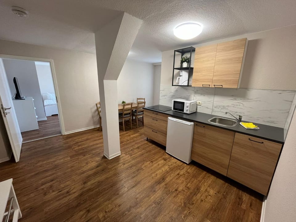 Kitchen or kitchenette, dishwasher, minibar, stove